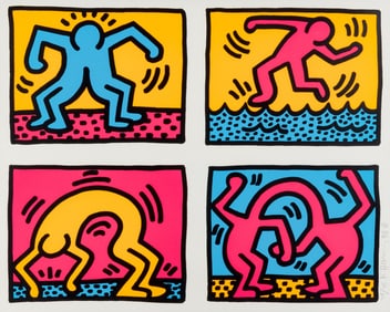 Keith Haring (American, 1958-1990) Pop Shop Quad II, 1988