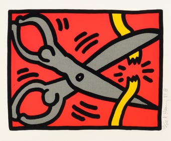 Keith Haring (American, 1958-1990) Pop Shop III: one plate, 1989