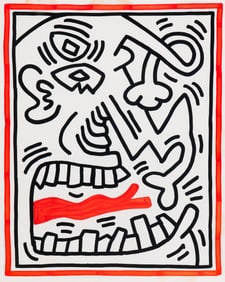 Keith Haring (American, 1958-1990) Untitled (from Three Lithographs), 1985