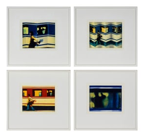 Christopher Brown (American, b. 1951) Start, Bend, Accordion, and Window (complete set of four),