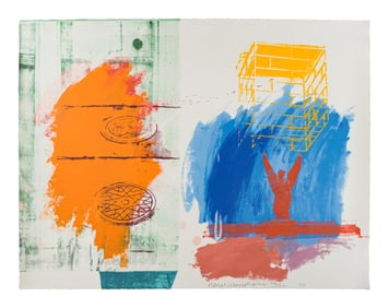 Robert Rauschenberg (American, 1925-2008) For Channel 13, 1990