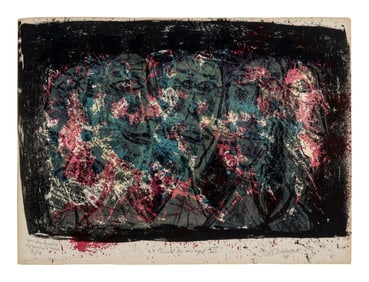 Jean Dubuffet (French, 1901–1985) Suite de Visages III (variant), 1946