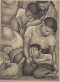 Diego Rivera (Mexican, 1886-1957) El Sueño (La Noche de los Pobres), 1932