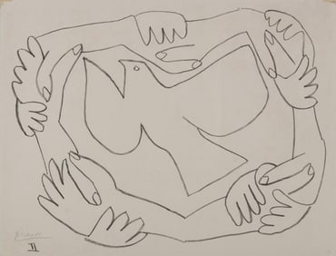 Pablo Picasso (Spanish, 1881-1973) Les Mains liées II, 1952