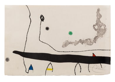 Joan Miró (Spanish, 1893-1983) Le Marteau sans maître: one plate, 1976