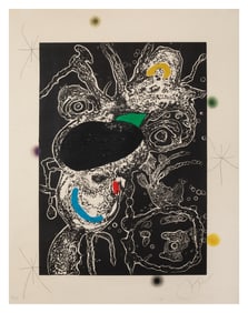 Joan Miró (Spanish, 1893-1983) Plate III from Espriu-Miró, 1975