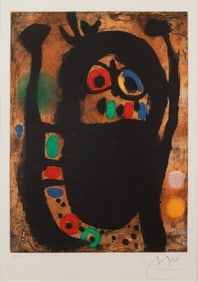 Joan Miró (Spanish, 1893-1983) La Femme aux Bijoux, 1968