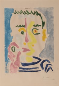 Pablo Picasso (Spanish, 1881-1973) Fumeur à la cigarette blanche, 1964