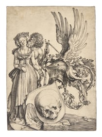 Albrecht Dürer (German, 1471-1528) Coat of Arms with a Skull, 1503