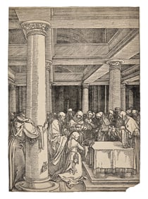 Albrecht Dürer (German, 1471-1528) Presentation in the Temple (from the Life of the Virgin),