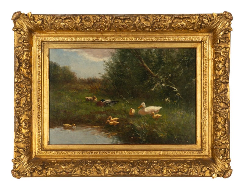 Constant David Ludovic Artz
(Dutch, 1870-1951)
The Duck Pond (1 of 2)