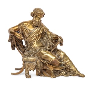 A Continental Brass Figure