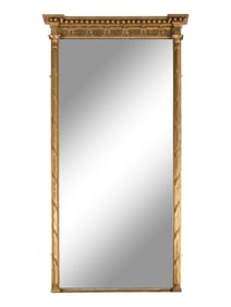 A Late George III Giltwood Pier Mirror
