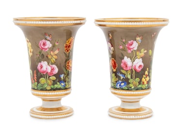 A Pair of Spode Porcelain Vases