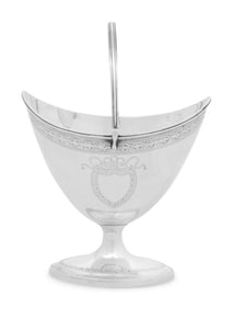 A Scottish George III Silver Sugar Basket