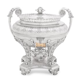A Regency Silver Tea Urn