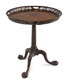 A George II Mahogany Tilt-Top Tripod Table