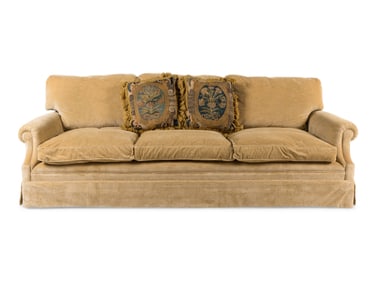 A Mohair Upholstered Sofa