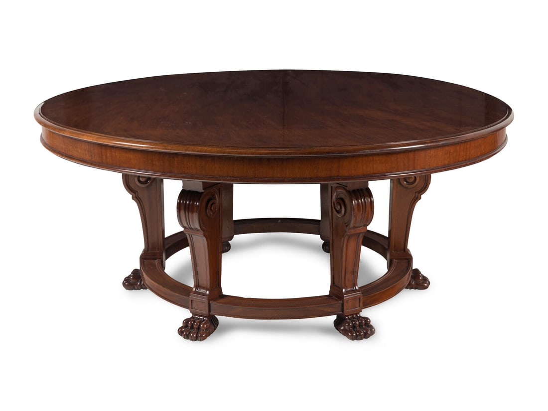 A Large English Mahogany Center Table (1 of 3)