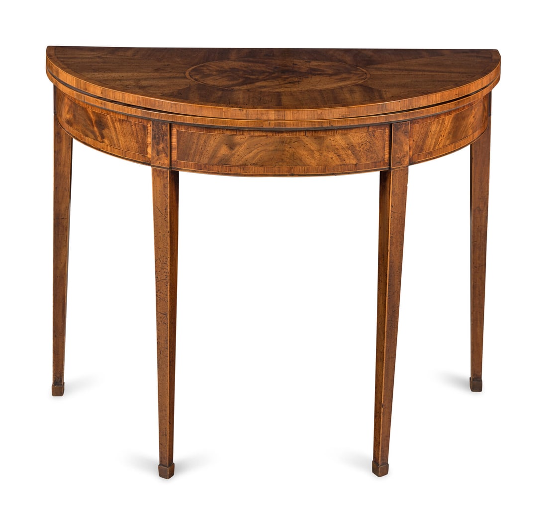 A George III Mahogany Flip-Top Games Table (1 of 3)
