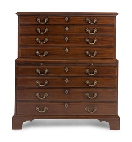 A George II Mahogany Chest on Chest