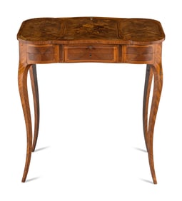 A Louis XV Style Marquetry Poudreuse