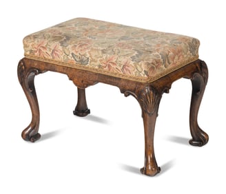 A George I Style Walnut Foot Stool