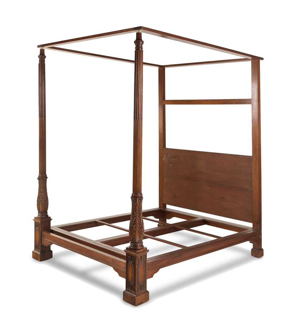 A George III Carved Mahogany Tester Bed (1 of 3)