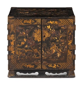 A Chinese Export Lacquered Cabinet