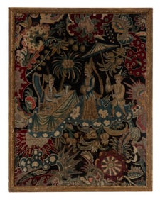 An English Needlepoint Panel