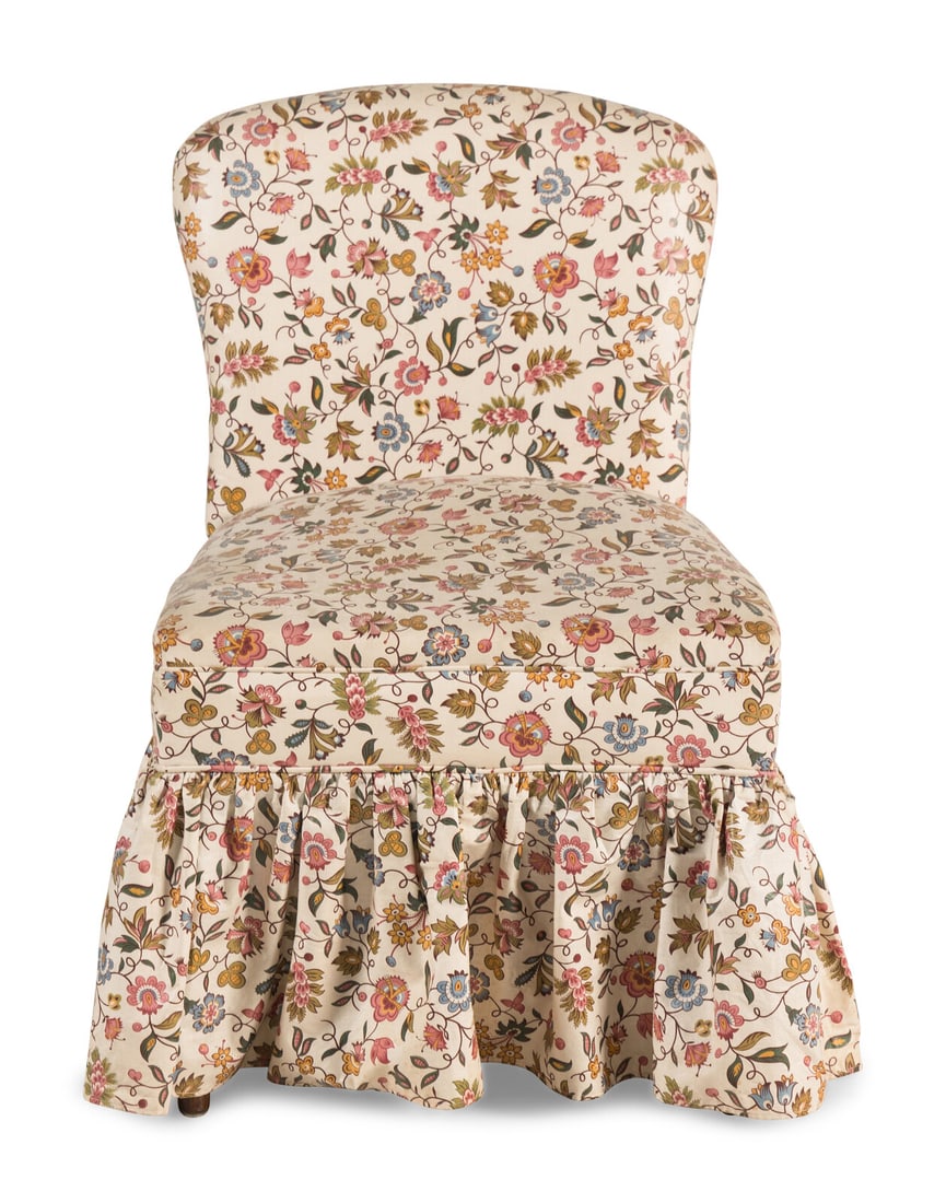 An Upholstered Slipper Chair (1 of 2)