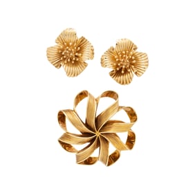 TIFFANY & CO., COLLECTION OF YELLOW GOLD JEWELRY