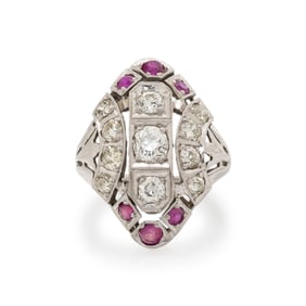 RUBY AND DIAMOND RING