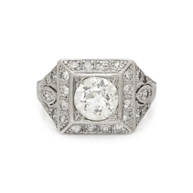 ART DECO, DIAMOND RING
