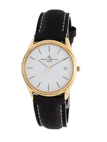 BAUME & MERCIER, YELLOW GOLD 'CLASSIMA' DATE WATCH