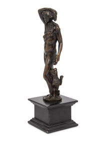 A Bronze Figure of Bacchus with Panther