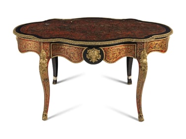 A Napoleon III Boulle Marquetry Center Table