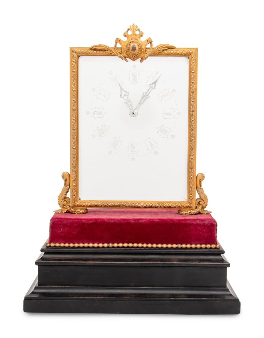 A French Gilt-Bronze Mounted Mystery Clock (1 of 3)