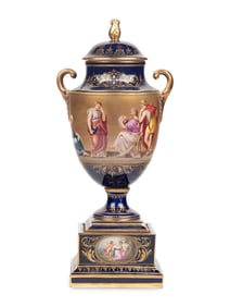 A Vienna Porcelain Urn
