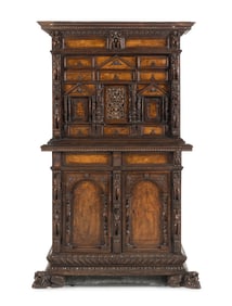 An Italian Renaissance Style Walnut Cabinet