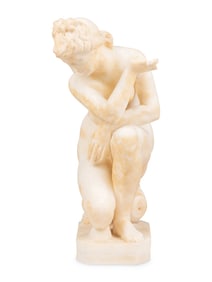 An Alabaster Figure of Crouching Venus?