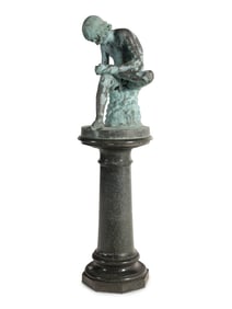 An Italian Bronze Model of Spinario