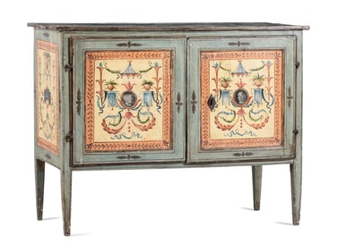 An Italian Painted Cabinet