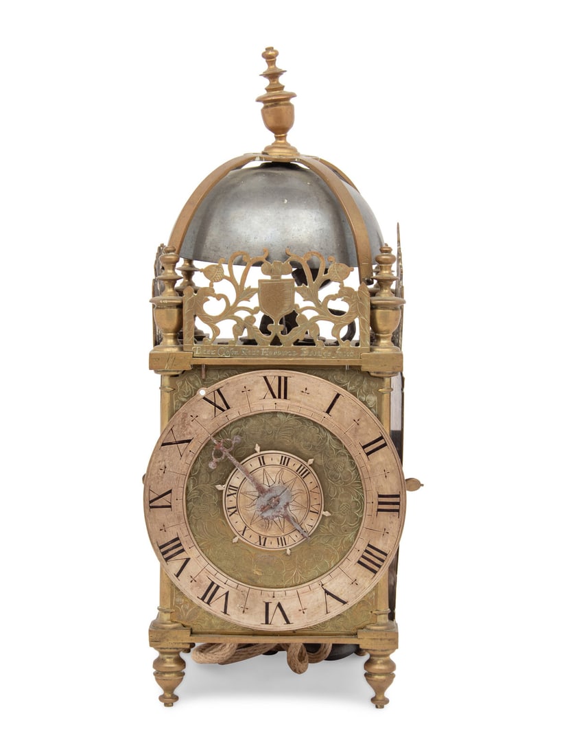 An English Brass Lantern Clock