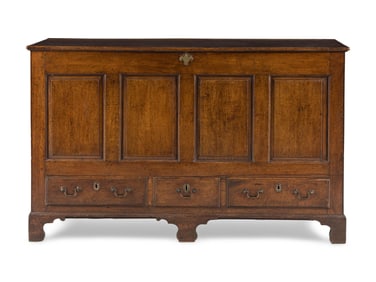 An English Oak Mule Chest