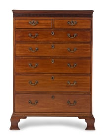 A George III Mahogany High Chest of Drawers
