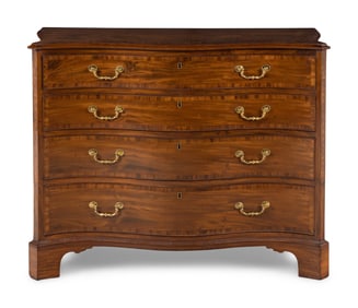 A George III Mahogany Serpentine Chest of Drawers