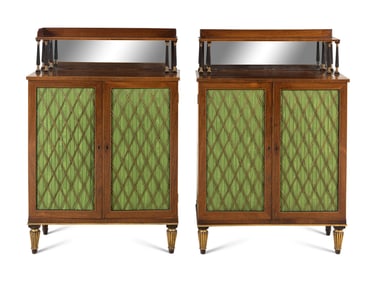 A Pair of Regency Brass-Mounted Rosewood Chiffoniers