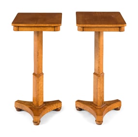 A Pair of William IV Birdseye Maple Side Tables