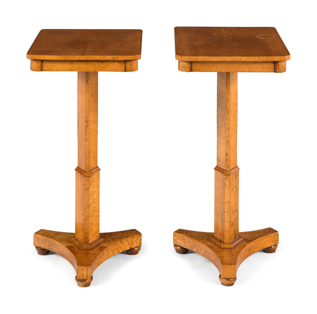 A Pair of William IV Birdseye Maple Side Tables (1 of 3)
